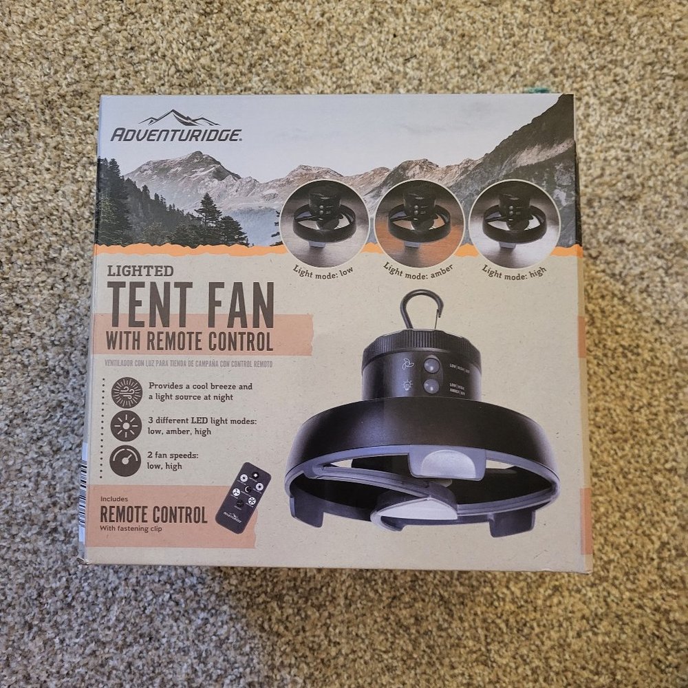 Adventuridge Tent Fan with Light